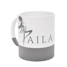 Hrnček so sivým spodkom 330ml.